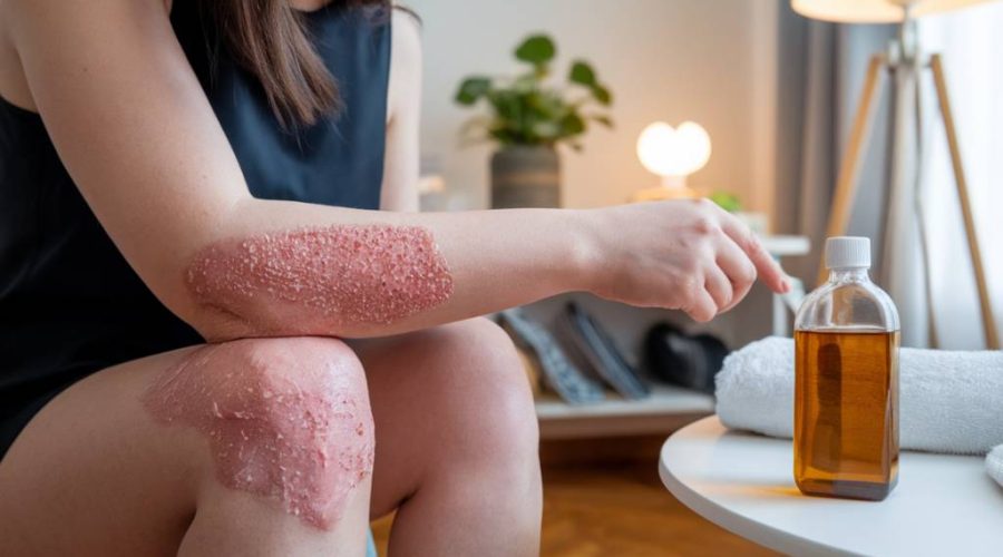 « Huile de ricin et psoriasis : un remède naturel à découvrir pour apaiser la peau »