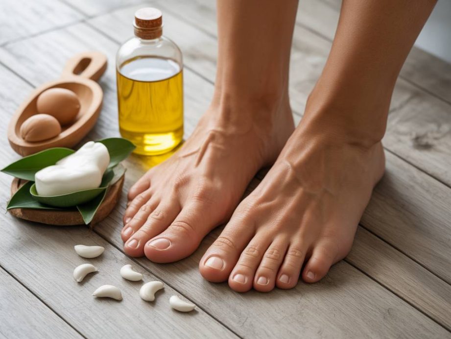 Huile de ricin et soins des pieds : un remède naturel contre les talons fendillés
